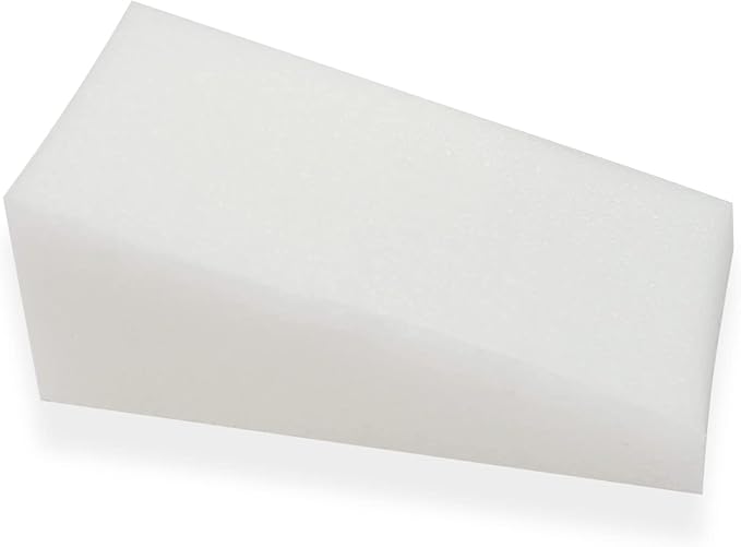 Amazon Basics Cosmetic Rectangular Foam Wedges For Makeup, 32 Count, White (Pack of 2)