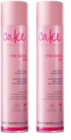 Cake Beauty Lustrous Shine Anti Frizz Shine Spray, 4.2 oz (Pack of 2)
