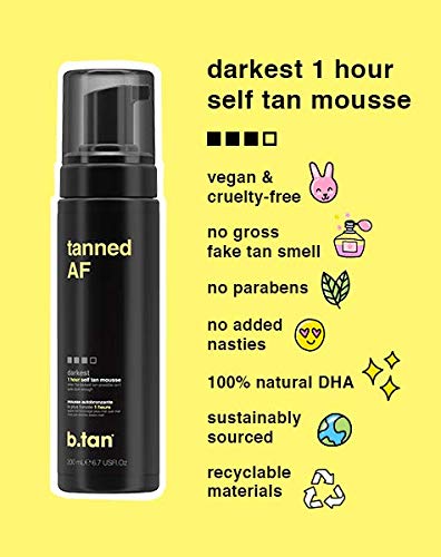 b.tan Dark Self Tan & Face Tanning