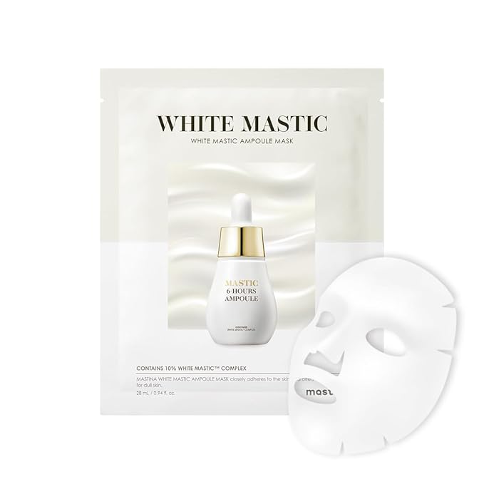 White Mastic Ampoule Sheet Mask (4pc) Ultra-Moisturizing