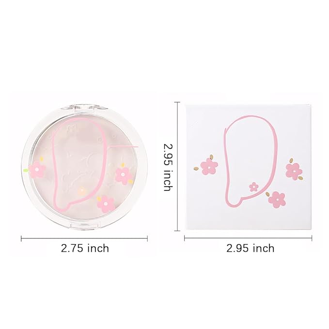 Face Oil Control Pressed Setting Powder-Clarifying Finishing Powder,Waterproof Powder Puff