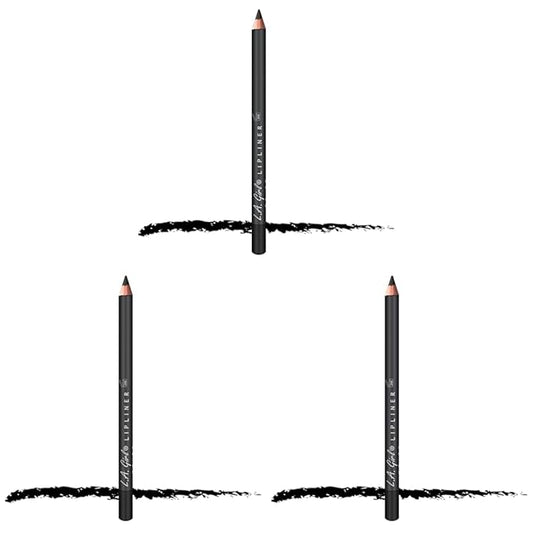 L.A. Girl Lipliner Pencil, Black GP520 (Pack of 3)