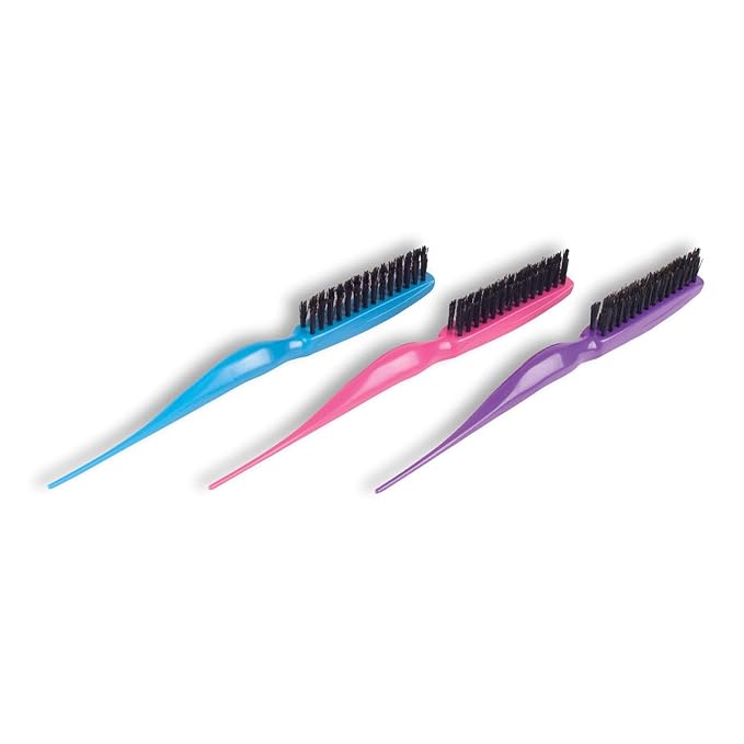 Cricket Amped Up Teasing Hair Brush - Adds Major Volume and Shine, Heat Resistant, Ideal for Slick Back, Updos, and Detangling All Hair Types, with Ergonomic Handle and Sectioning Tip, Aqua