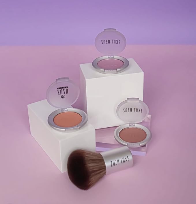 ZUZU LUXE Mineral Blush (Nymph - Vivid Pastel Pink/Cool Shimmer), Natural, Paraben Free, Vegan, Gluten-free, Cruelty-free, Non GMO, 0.1 oz