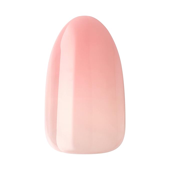 KISS LoveShackFancy x imPRESS Press-On Manicure Limited Edition, Style "Blushing Lavender" Medium Almond Pink Press-On Nails, Includes Prep Pad, Mini Nail File, Cuticle Stick, & 30 Fake Nails
