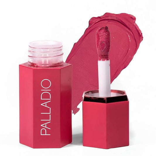 Palladio Liquid Blush for Cheeks & Lips 2-in-1 Deep Fuchsia