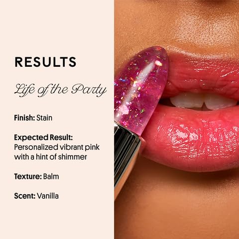 Winky Lux Rainbow Confetti Glimmer Balm & Lavender Confetti Glimmer Balm Duo – pH Activated Color Changing Lip Balms, Hydrating Subtle Sparkle, Vanilla Scent, Vegan & Cruelty-Free