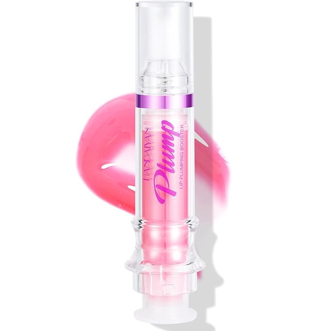 Plumping Lip Oil With Chili Extract - Fuller Lips Instantly! Ultra-Hydrating & Nourishing, Glossy Finish Lip Glow Oil, Lip Plumping Booster Plump (05 Wild Strawberry)
