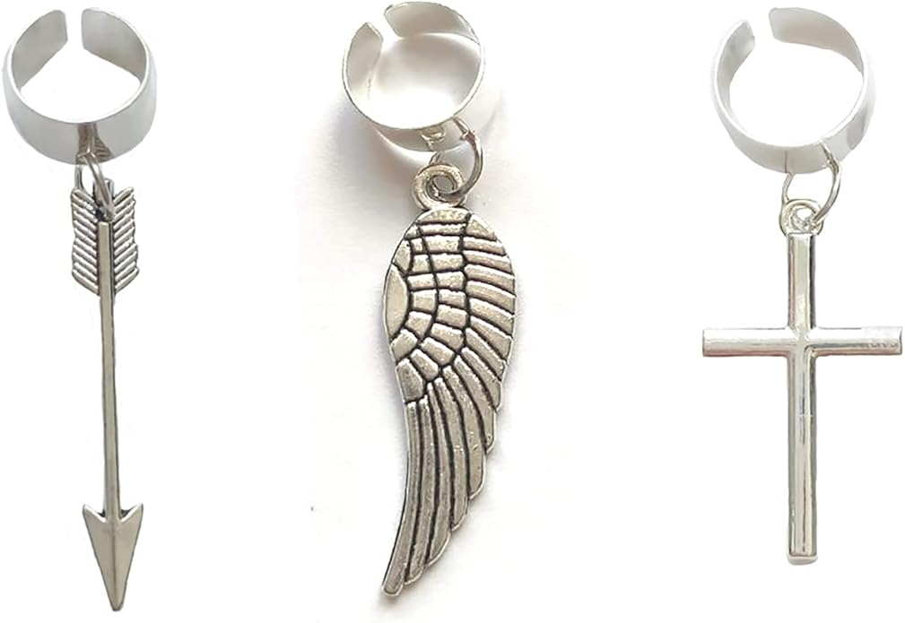 Angel Wings Ear Cuffs 3Pcs Arrow