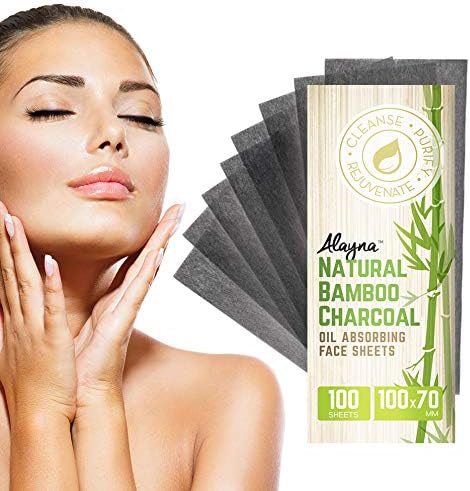 Oil Blotting Sheets for Face Natural Bamboo Charcoal