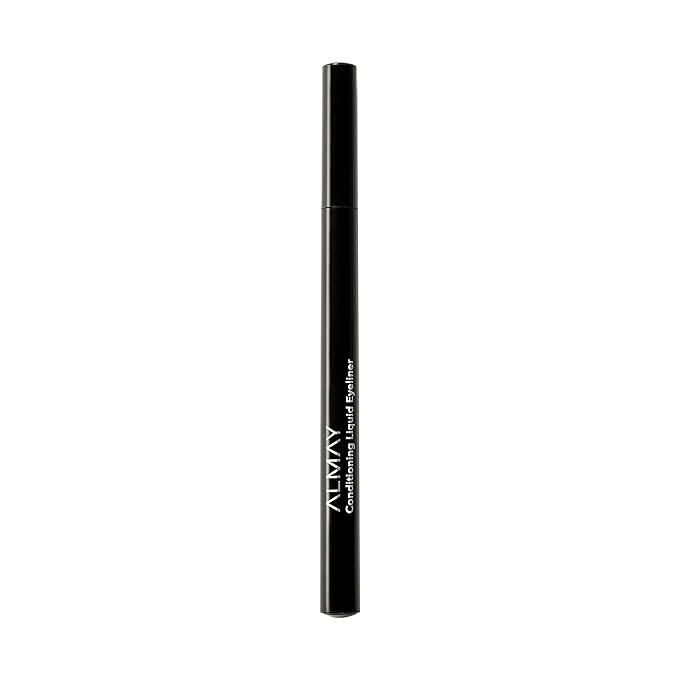Almay Conditioning Liquid Eyeliner, Longwearing, Waterproof, Hydrating, 10 Black, 0.03 fl oz.