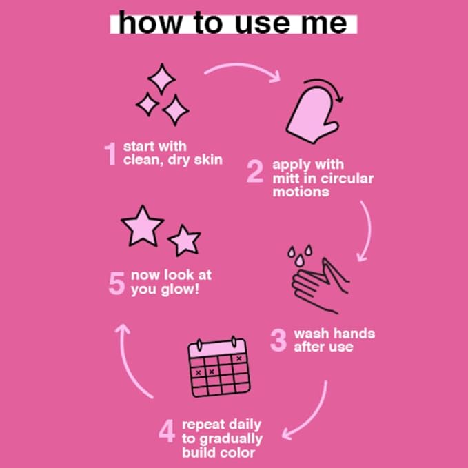 b.tan Medium Gradual Self Tanning Lotion | Just Shut Up and Sun Kiss Me Everyday Glow Lotion - Develop a Bronzed Glow, Infused With Marula + Argan Oil, Vegan, Cruelty & Paraben Free, 236ml