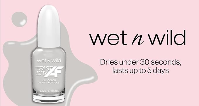 wet n wild Fast Dry AF Nail Polish, Quick 40 Second Dry Time, Long Lasting High-Shine - Throwing Shade