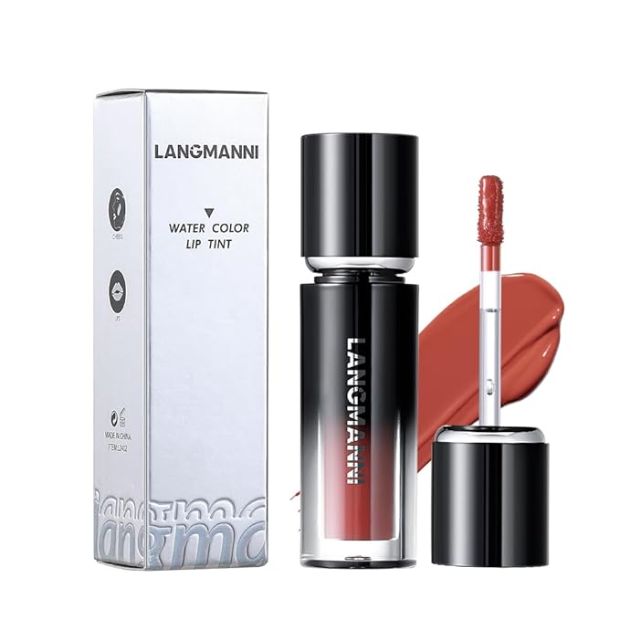 LANGMANNI Lip Oil Tint | Hydrating & Long-Lasting Lip Stain | Moisturizing And High Gloss Makeup,Non-Sticky Lip Stain For Watery And Silky Smooth Lips(#1 Soft Petal Pink)