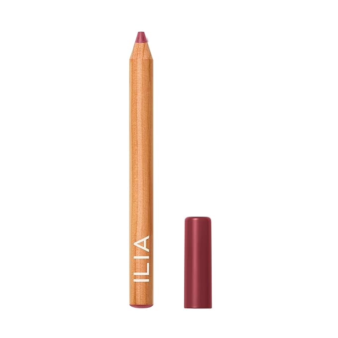 ILIA - Lip Sketch Hydrating Crayon | Non-Toxic, Cruelty-Free, Hyaluronic Acid, Hydrating + Long Lasting, Crease-Resistant, Demi-Matte (Rhyme)