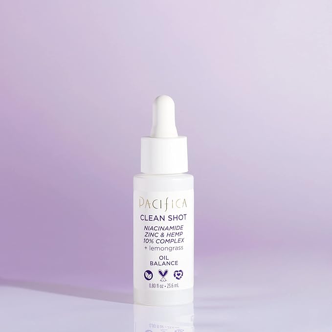 Pacifica Clean Shot Niacinamide Zinc and Hemp 10 0.8 oz
