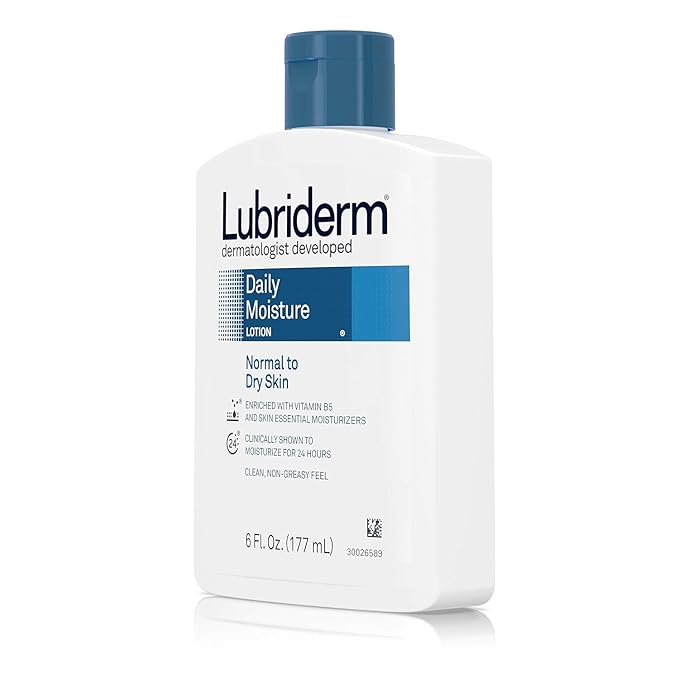 Lubriderm Daily Moisture Lotion, Normal to Dry Skin,6 Fl Oz (Pack of 2)