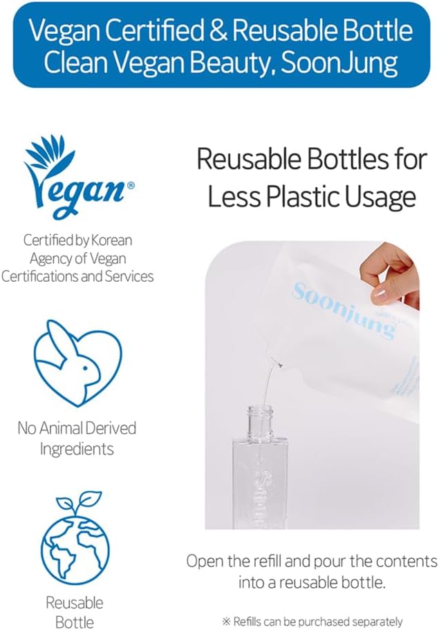 ETUDE Soonjung pH5.5 Relief Toner 200ml (New Version) | Skin Care Solution | Low PH Toner for Sensitive Skin | Non-Comedogenic, Hypoallergenic & Fragrance Free Moisturizer for Face