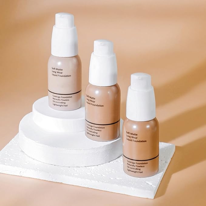 Matte Liquid Full Coverage Foundation, Flawless Soft Matte of 1)