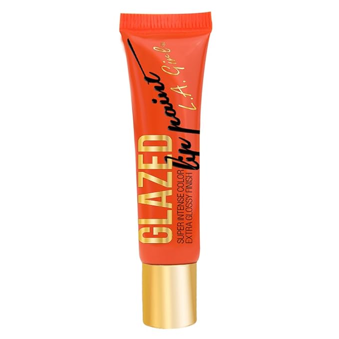 L.A. Girl Glazed Lip Paint, Hot Mess, 0.4 Girl