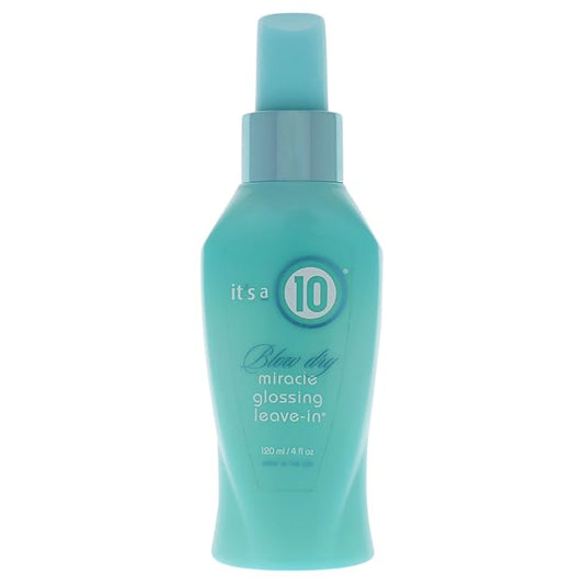Its A 10 Miracle Blow Dry Glossing Leave-In Treatment Unisex 4 oz