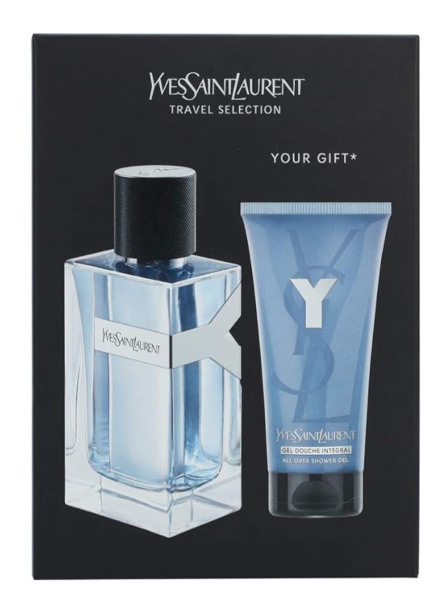 Yves Saint Laurent Ysl Y M 2 Pc Travel Set (3.4 Edt Spr + 1.7 All Over Sg) SET