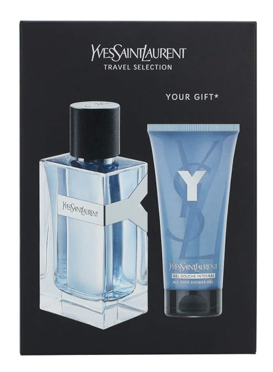 Yves Saint Laurent Ysl Y M 2 Pc Travel Set (3.4 Edt Spr + 1.7 All Over Sg) SET