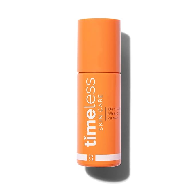 Timeless Skin Care Vitamin C Serum with Vitamin E & Ferulic Acid - Serum - for Oily & Dry Skin - Fragrance-Free - 1.7 Fl Oz