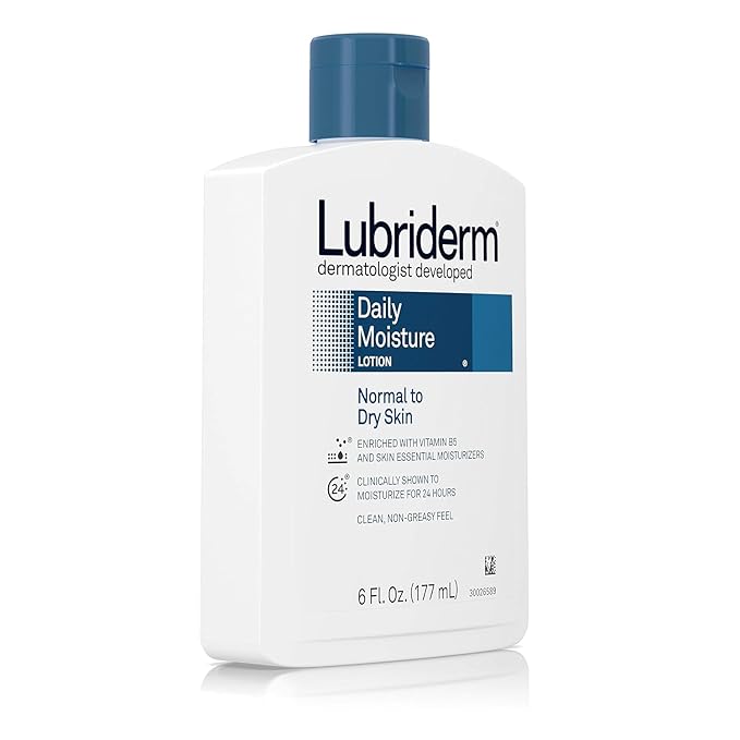 Lubriderm Daily Moisture Lotion, Normal to Dry Skin,6 Fl Oz (Pack of 2)