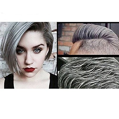 Silver Gray Temporary Hair Color,Natural