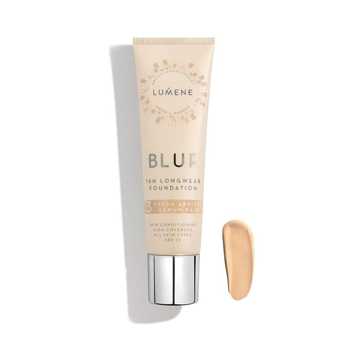 Lumene Longwear Blur Foundation SPF 15 for All Fresh Apricot) 30 ml