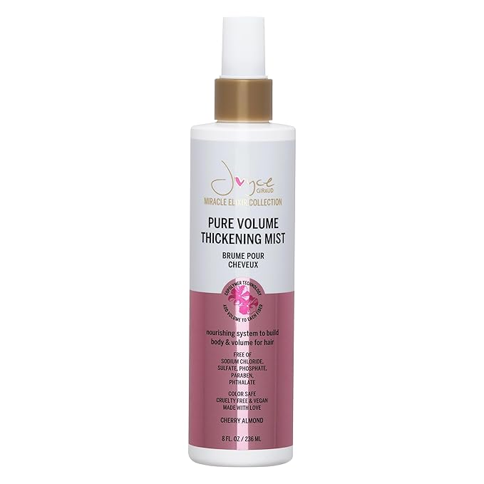 Joyce Giraud Volumizing & Thickening Mist, Adds Body & Fullness, Cherry Almond Scent, 8 Fl. Oz