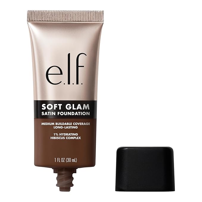e.l.f. Soft Glam Foundation, Medium Coverage, Long-Lasting & Rich Warm