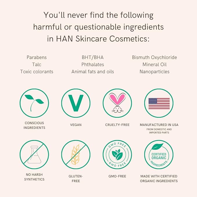HAN Skincare Cosmetics Vegan, Cruelty-Free, 3-in-1 Multistick for Cheeks, Lips, Eyes, Cherry Cosmos | Large