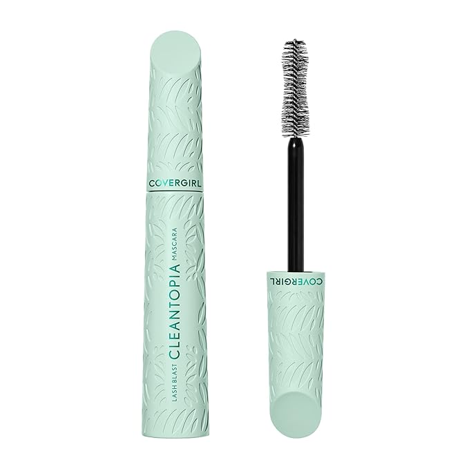 Covergirl Lash Blast Cleantopia Mascara, Volumizing, Smudge-Proof, Vegan Formula, Black 805, 1 Count