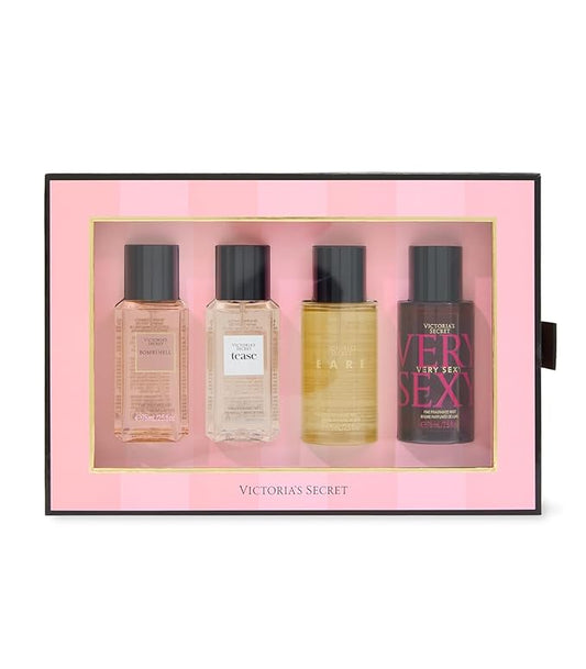 Victoria's Secret Fine Fragrance Mini Mist Gift Set, 4 Piece, Assorted Scents