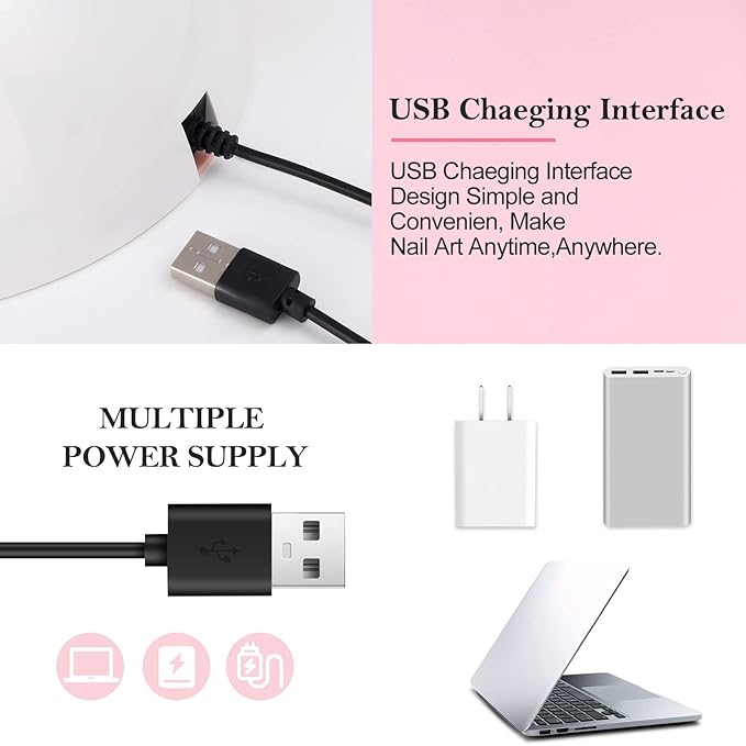 Wisdompark UV LED Nail Lamp,