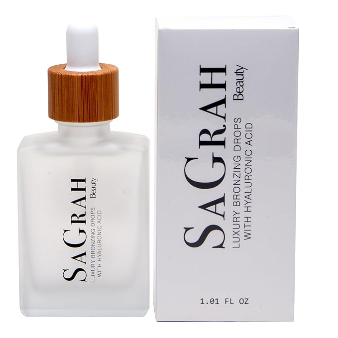 Advanced Self Tanning Drops, USA Made with Natural & Organic Ingredients, Innovative & Nourishing Skincare Hyaluronic Bronzing Drops 1.0 FL OZ