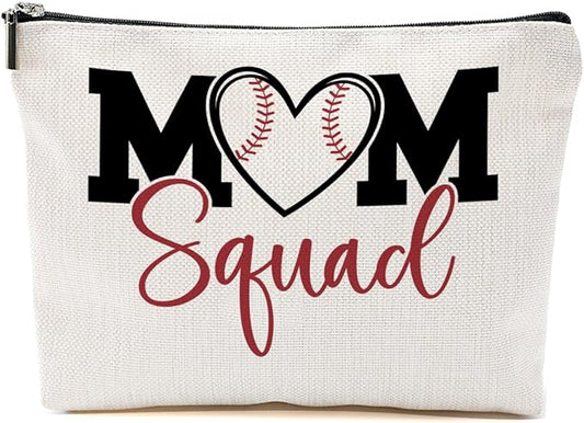 Baseball Gifts Mom Gifts, Baseball Stuff Makeup Bag, Mama Gifts for Mom Women Baseball Team Player Mummy, Baseball Mom Cosmetic Bag, Baseball Coach Gifts Toiletry Bag Christmas Birthday Gifts