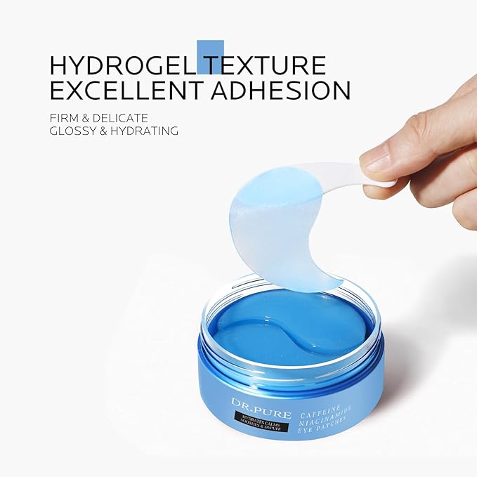 Dr. Pure Under Eye Patches for Puffiness: Retinol Collagen Eye Mask Soothe Fine Lines Wrinkles with Hyaluronic Acid - Reduce Dark Circles Eye Gel Pad (30 Pairs)