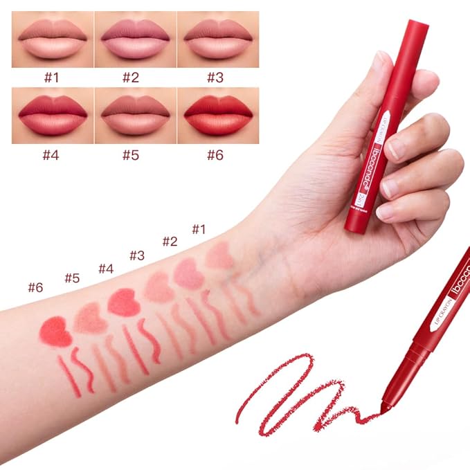 ibcccndc 6PCS Lip Liner and Lipstick