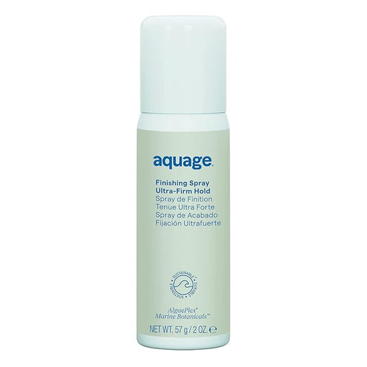 AQUAGE Finishing Spray, Travel Size, Delivers Humidity Resistance and Lasting Firm Hold Style Retention with Max Shine, LVOC, 2 oz