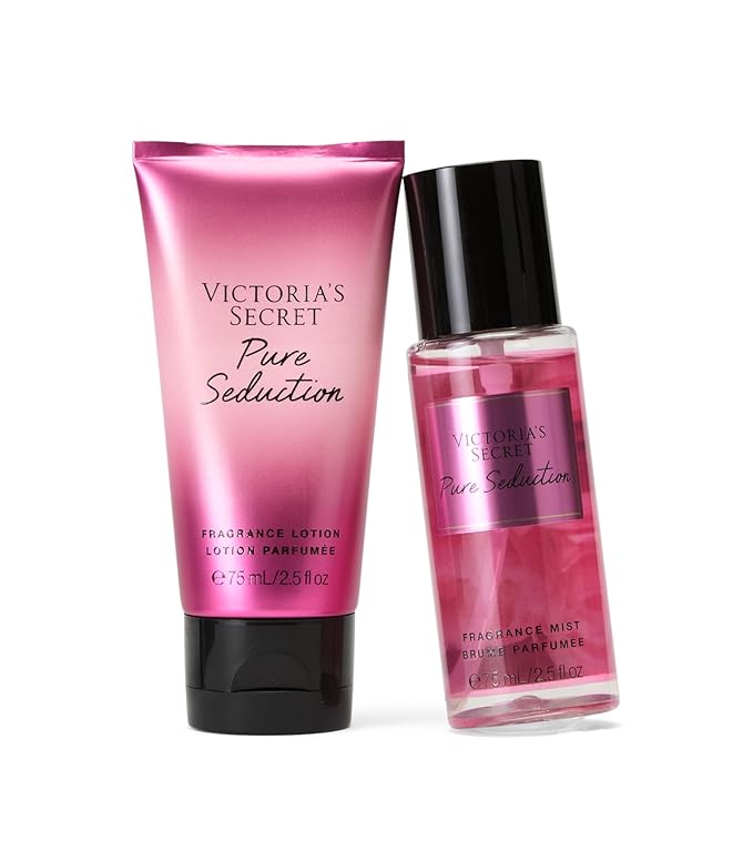 Victoria's Secret Pure Seduction Mini Fragrance Duo Gift Set, Notes of Juiced Plum and Crushed Freesia