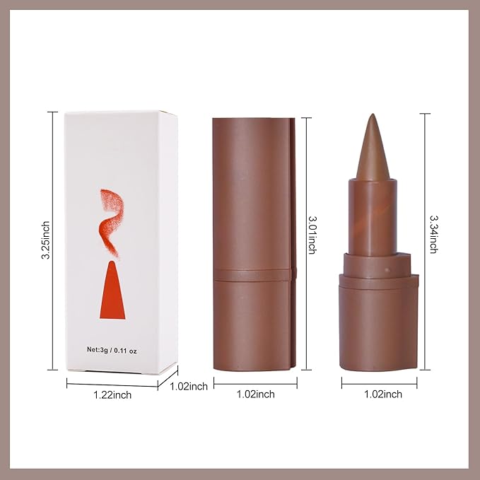 Erinde 2-in-1 Lip Liner and Lipstick Lip Combo Set, Matte Nude Dark Brown Red Lip Liner Creamy Lip Pencil Crayon, High Pigmented Long lasting Lipstick Makeup, 03# Caramel Brulee