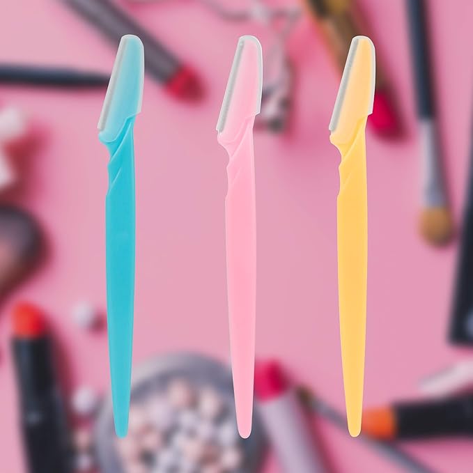 30 Pieces Eyebrow Razor Shaper Trimmer Shaver Facial Razor with Precision Cover for Women and Men