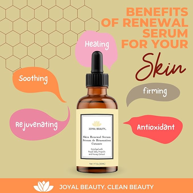 JOYAL BEAUTY Organic Royal Jelly Skin Renewal Serum Soft Skin