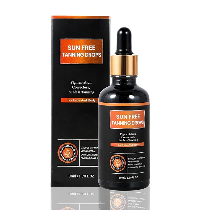 Sun Free-Self Tanning Drops-Plant extraction formula-For All Skin Types.Adjust usage frequency to achieve your preferred skin tone