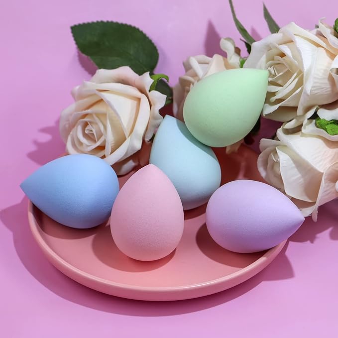 BEAKEY 5 Pcs Makeup Sponge Set, Latex-Free Makeup