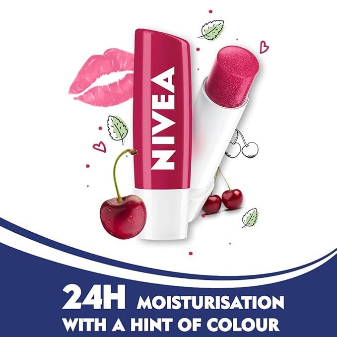 Nivea Lip Care Fruity Shine Cherry, 4.8gm 4.8gm