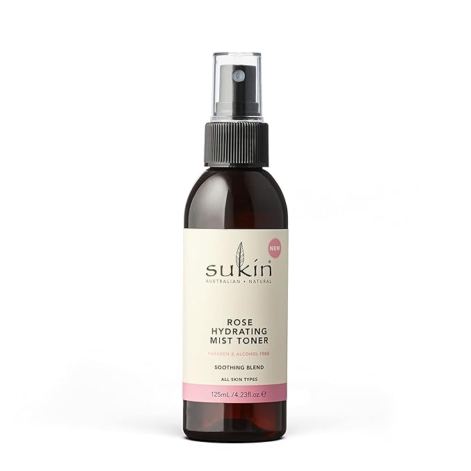 Sukin Rose Hydration Mist Toner, 4.23 Fl Oz